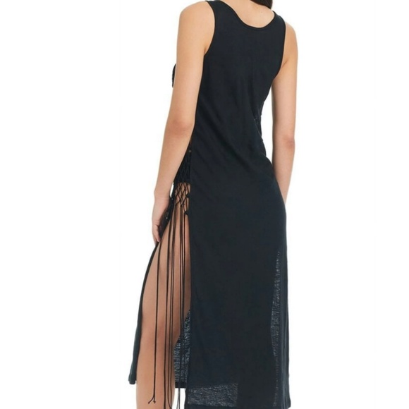 Red Carter Womens Cotton Open Side Coverup Slub Dress Coverup X-Small NWT Black - Picture 2 of 9